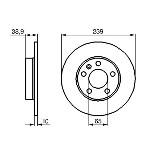 Brzdový kotúč 0 986 478 894 /BOSCH/