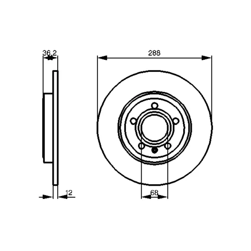 Brzdový kotúč 0 986 479 252 /BOSCH/ - obr. 4