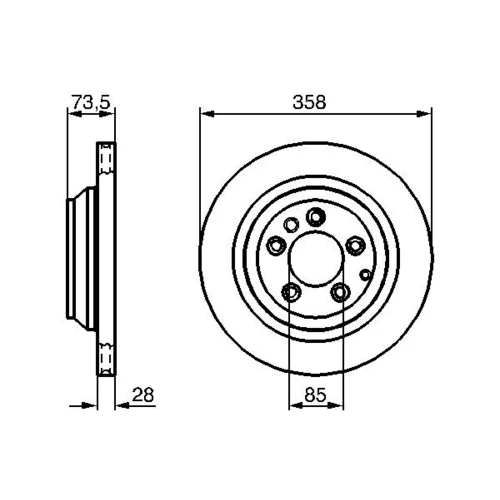 Brzdový kotúč 0 986 479 259 /BOSCH/ - obr. 4