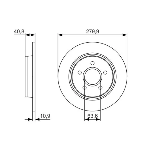 Brzdový kotúč 0 986 479 S49 /BOSCH/ - obr. 4