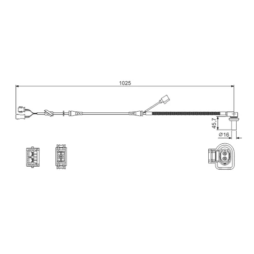 Snímač počtu otáčok kolesa 0 986 594 002 /BOSCH/ - obr. 4