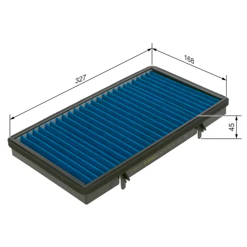 Filter vnútorného priestoru BOSCH 0 986 628 576 - obr. 4