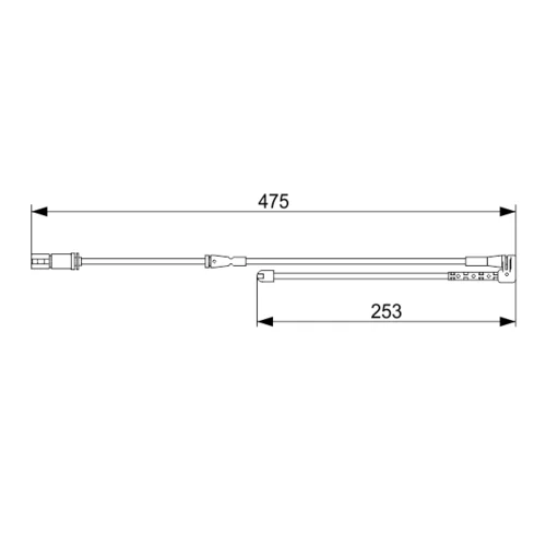 Výstražný kontakt opotrebenia brzdového obloženia BOSCH 1 987 473 548 - obr. 4