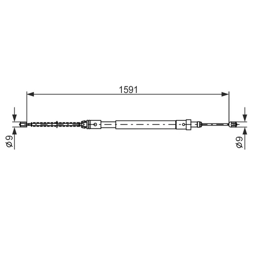 Ťažné lanko parkovacej brzdy 1 987 477 580 /BOSCH/ - obr. 4