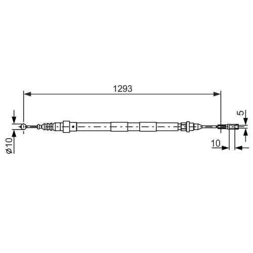 Ťažné lanko parkovacej brzdy BOSCH 1 987 477 630 - obr. 4