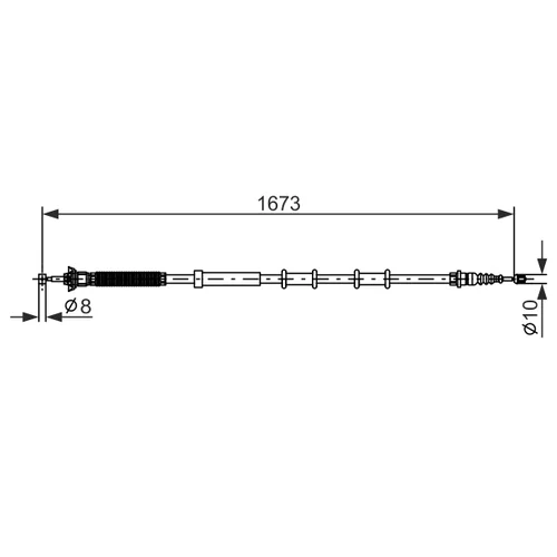 Ťažné lanko parkovacej brzdy BOSCH 1 987 477 977 - obr. 4