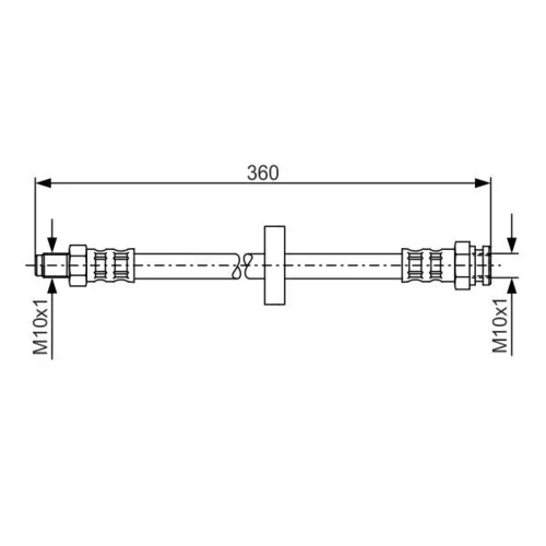 Brzdová hadica BOSCH 1 987 481 017