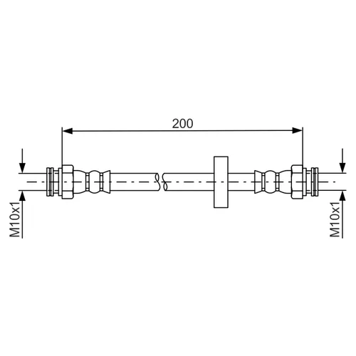 Brzdová hadica BOSCH 1 987 481 670
