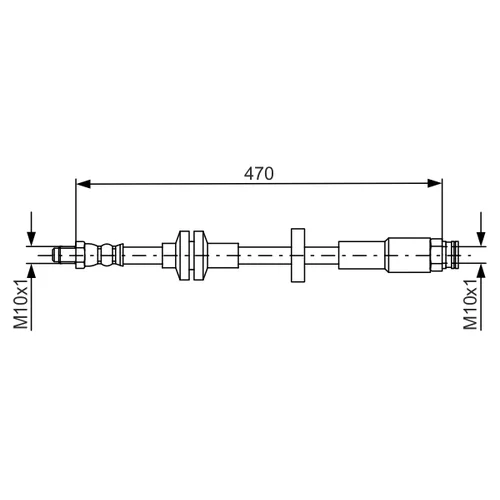 Brzdová hadica BOSCH 1 987 481 672