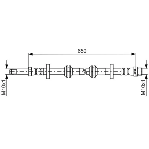 Brzdová hadica BOSCH 1 987 481 690