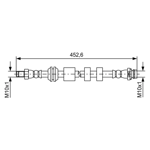 Brzdová hadica BOSCH 1 987 481 741