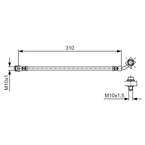 Brzdová hadica BOSCH 1 987 481 B25 - obr. 4