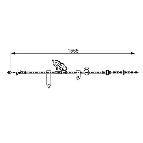 Ťažné lanko parkovacej brzdy BOSCH 1 987 482 221