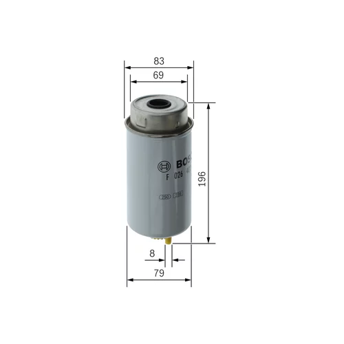 Palivový filter BOSCH F 026 402 121 - obr. 4