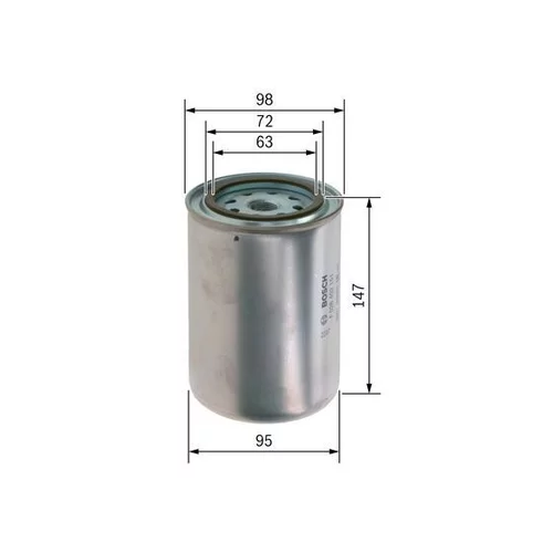 Palivový filter BOSCH F 026 402 151 - obr. 4