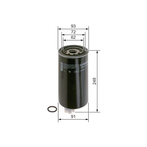 Palivový filter BOSCH F 026 402 272