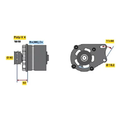 Alternátor BOSCH 0 986 038 621