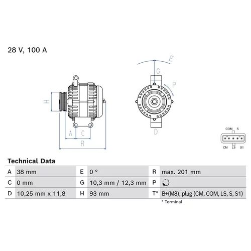 Alternátor BOSCH 0 986 084 290