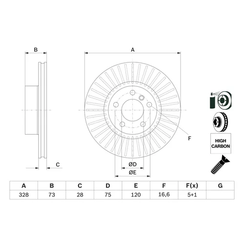 Brzdový kotúč 0 986 479 771 /BOSCH/ - obr. 4