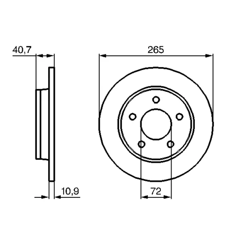 Brzdový kotúč 0 986 479 C77 /BOSCH/ - obr. 4