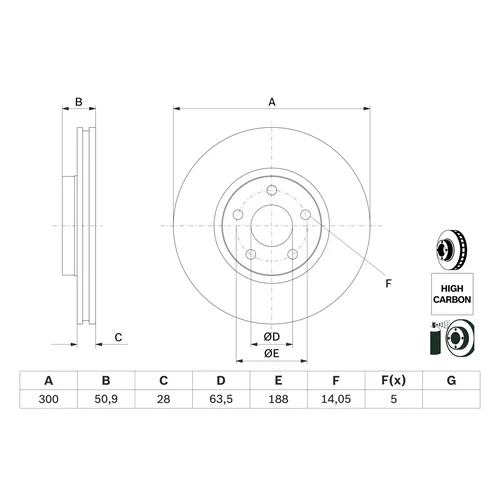 Brzdový kotúč 0 986 479 D44 /BOSCH/ - obr. 4