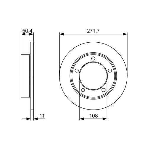 Brzdový kotúč 0 986 479 R73 /BOSCH/ - obr. 4