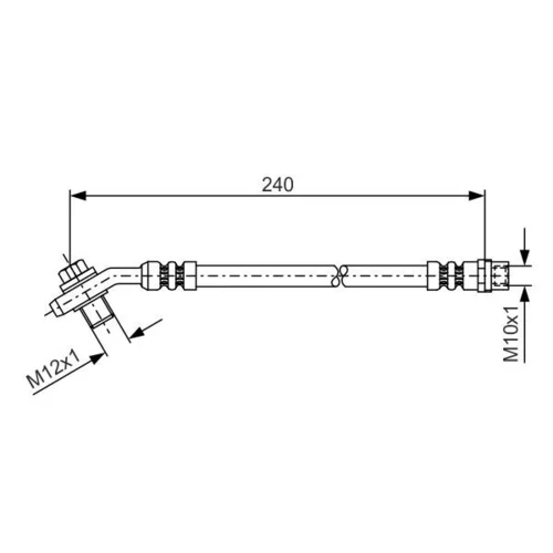 Brzdová hadica BOSCH 1 987 476 332