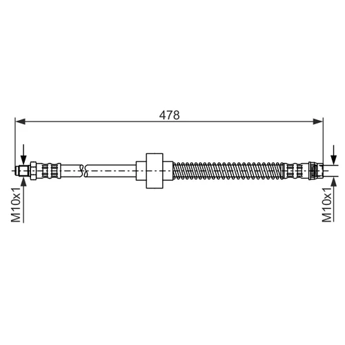 Brzdová hadica BOSCH 1 987 476 868