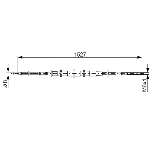 Ťažné lanko parkovacej brzdy BOSCH 1 987 477 164 - obr. 4