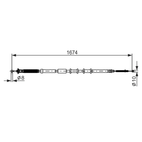 Ťažné lanko parkovacej brzdy 1 987 477 976 /BOSCH/ - obr. 4