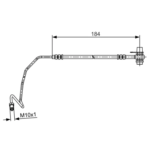 Brzdová hadica BOSCH 1 987 481 534