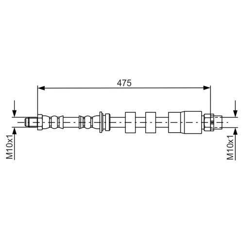 Brzdová hadica BOSCH 1 987 481 678