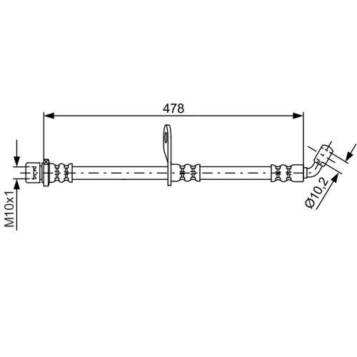 Brzdová hadica BOSCH 1 987 481 814 - obr. 4