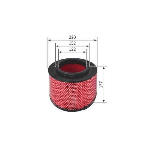 Vzduchový filter BOSCH F 026 400 344 - obr. 4