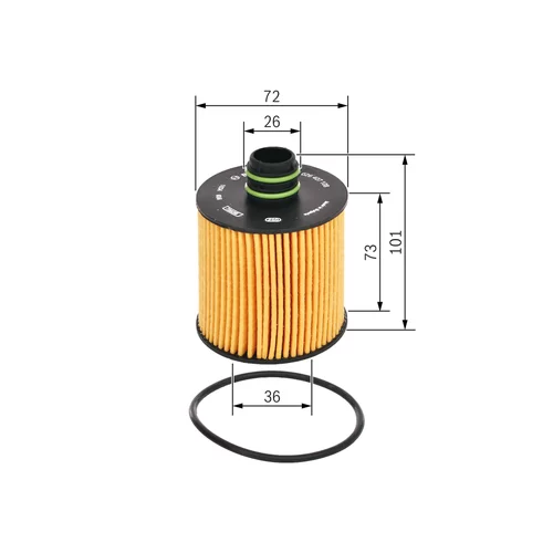 Olejový filter BOSCH F 026 407 108 - obr. 4