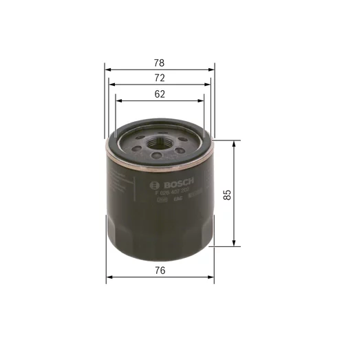 Olejový filter BOSCH F 026 407 202 - obr. 4