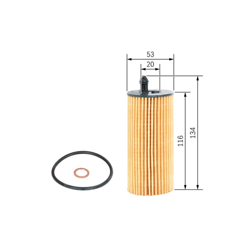 Olejový filter BOSCH F 026 407 205 - obr. 4