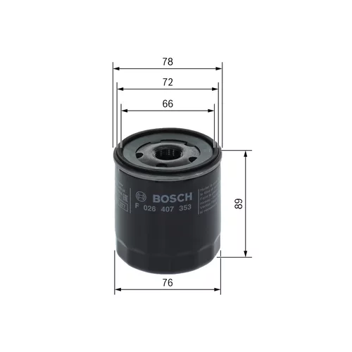 Olejový filter BOSCH F 026 407 353 - obr. 4