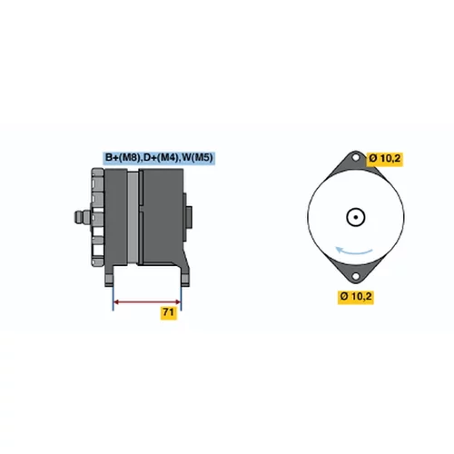 Alternátor BOSCH 0 120 468 124 - obr. 4