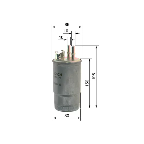 Palivový filter BOSCH 0 450 906 376 - obr. 4