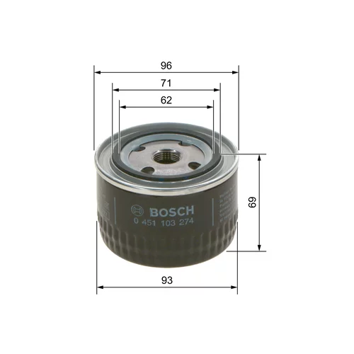 Olejový filter 0 451 103 274 /BOSCH/ - obr. 4