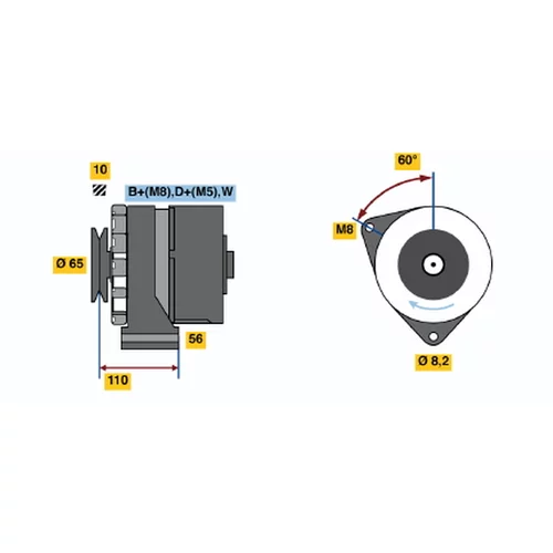 Alternátor BOSCH 0 986 034 240