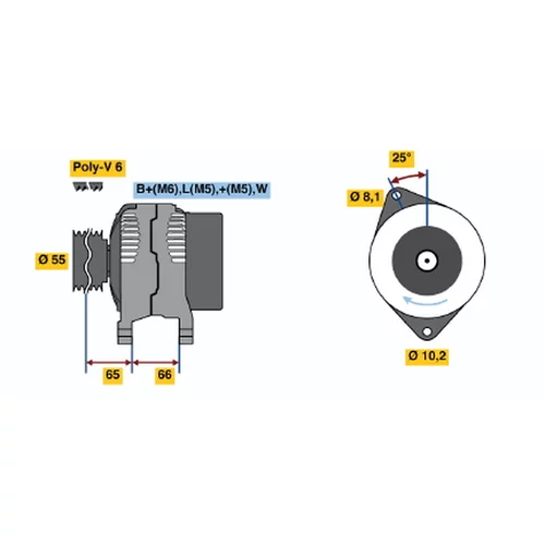 Alternátor BOSCH 0 986 039 851