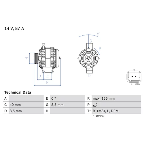 Alternátor BOSCH 0 986 042 720