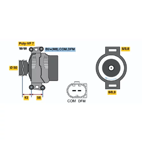 Alternátor BOSCH 0 986 047 710