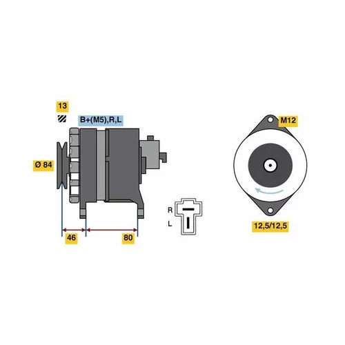 Alternátor BOSCH 0 986 080 160