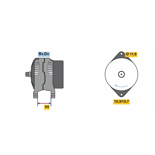 Alternátor BOSCH 0 986 080 630