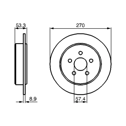 Brzdový kotúč 0 986 478 514 /BOSCH/ - obr. 4