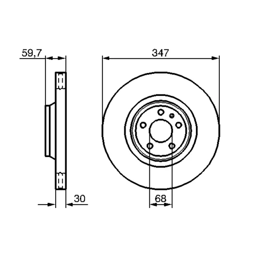 Brzdový kotúč 0 986 479 260 /BOSCH/ - obr. 4