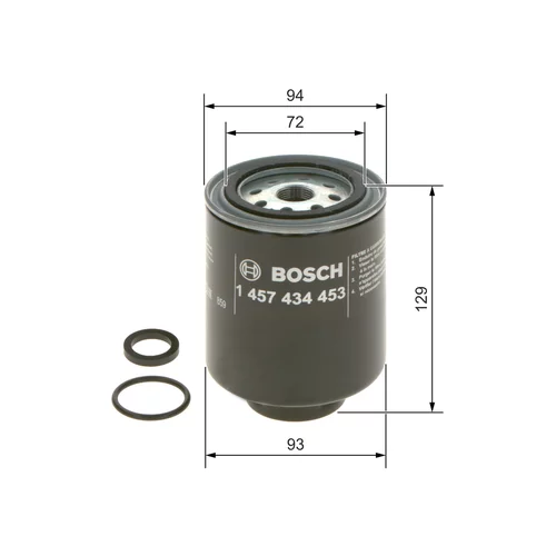 Palivový filter BOSCH 1 457 434 453 - obr. 4